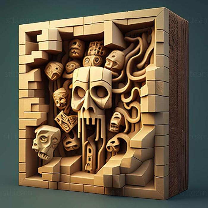 3D модель Гра Minecraft Dungeons (STL)